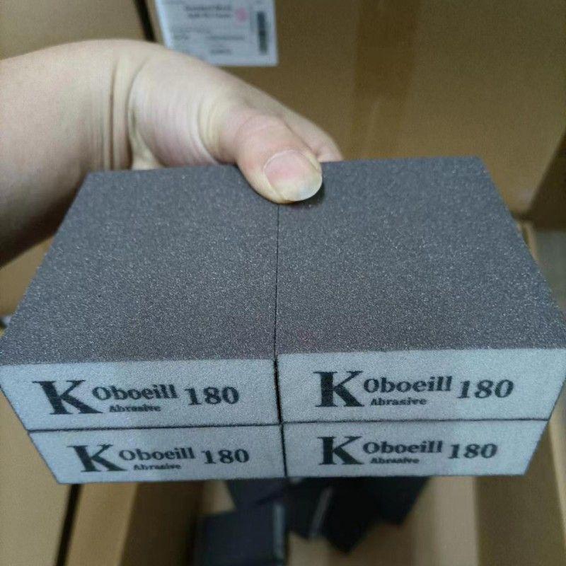 Sponge Sanding Block for Woodworking, Furniture, Paint, Rust, Wall Putty, and Grout Polishing.