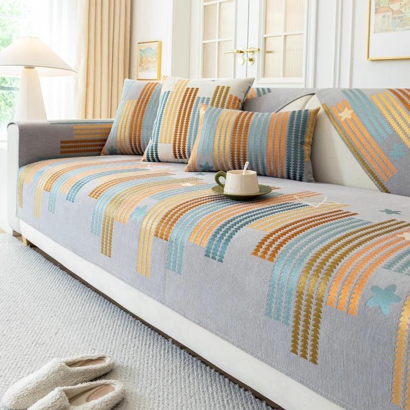 

Chenier Non-Slip Sofa Cushion Universal In All Seasons, Simple Modern Seat Cushion, Washable Anti-Cat Scratch Sofa Seat Cushion Cover 70*70cm