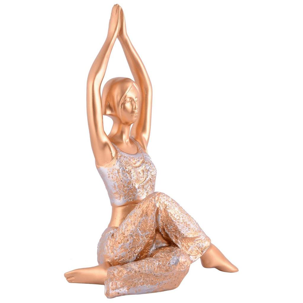 Zart Yoga Lady Home & Office Decor Showpiece