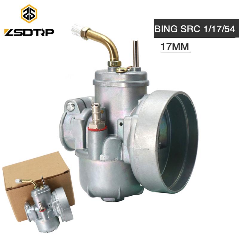 ZSDTRP Für BING Vergaser 17mm BING Mopedvergaser Für BING SRC 1/17/54 PUCH KREIDLER FLORET/LH/LF TUNTURI Für 50/60cc Moped