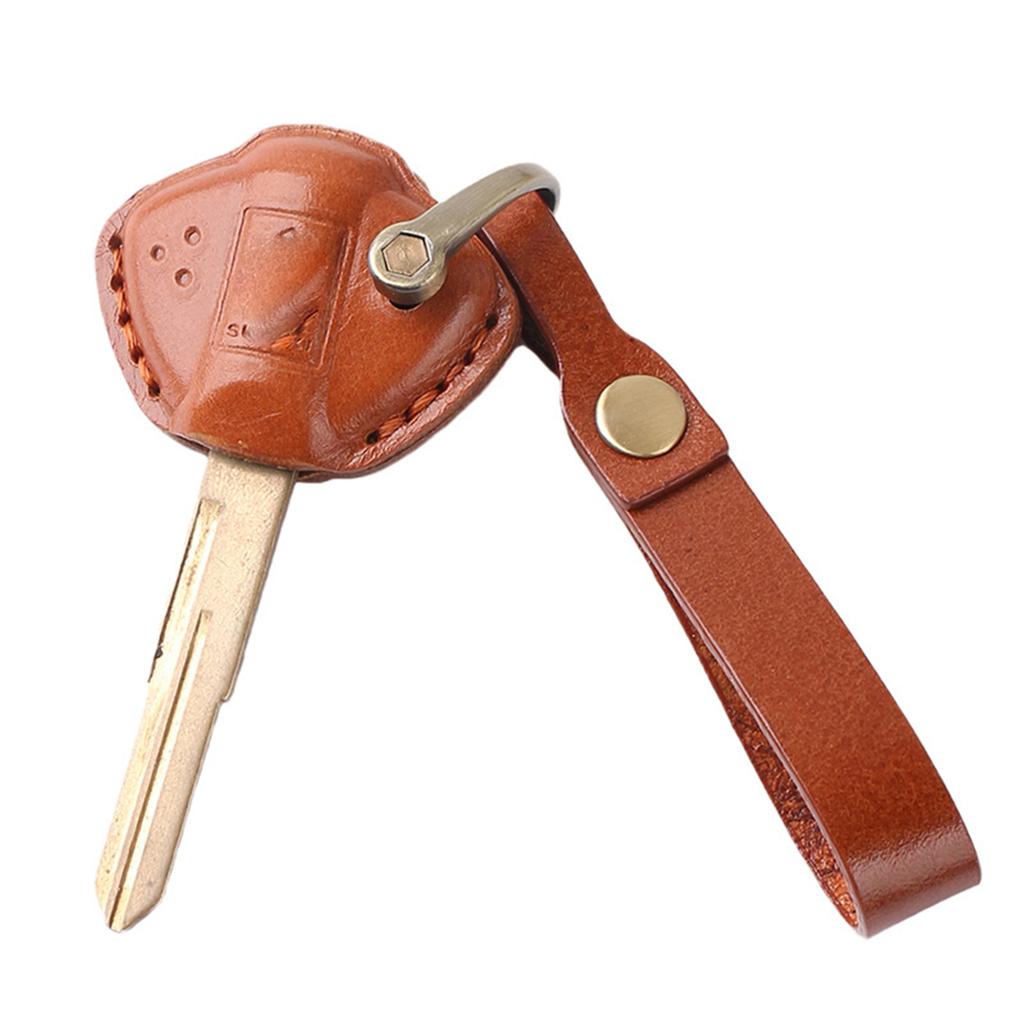 Genuine Leather Keychain Case For Suzuki Gsxr 600 750 1000 Gsxr600 Gsxr750 Gsxr1000 Motorcycle Key Cover Case Shell Keychain