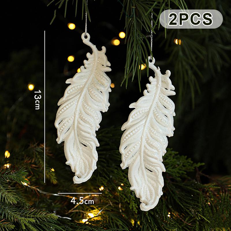 1-6 szt. Świąteczne Kreatywne Rękodzieło Choinka Dekoracja Domu Biały Plastik Różne Style Ozdoby Świąteczne