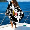Vasco Fußballverein Bedrucktes Strandtuch, Superweiche Mikrofaser, Perfektes Geschenk Geburtstag, für Pool, Strand, Reisen, für Familie und Freunde