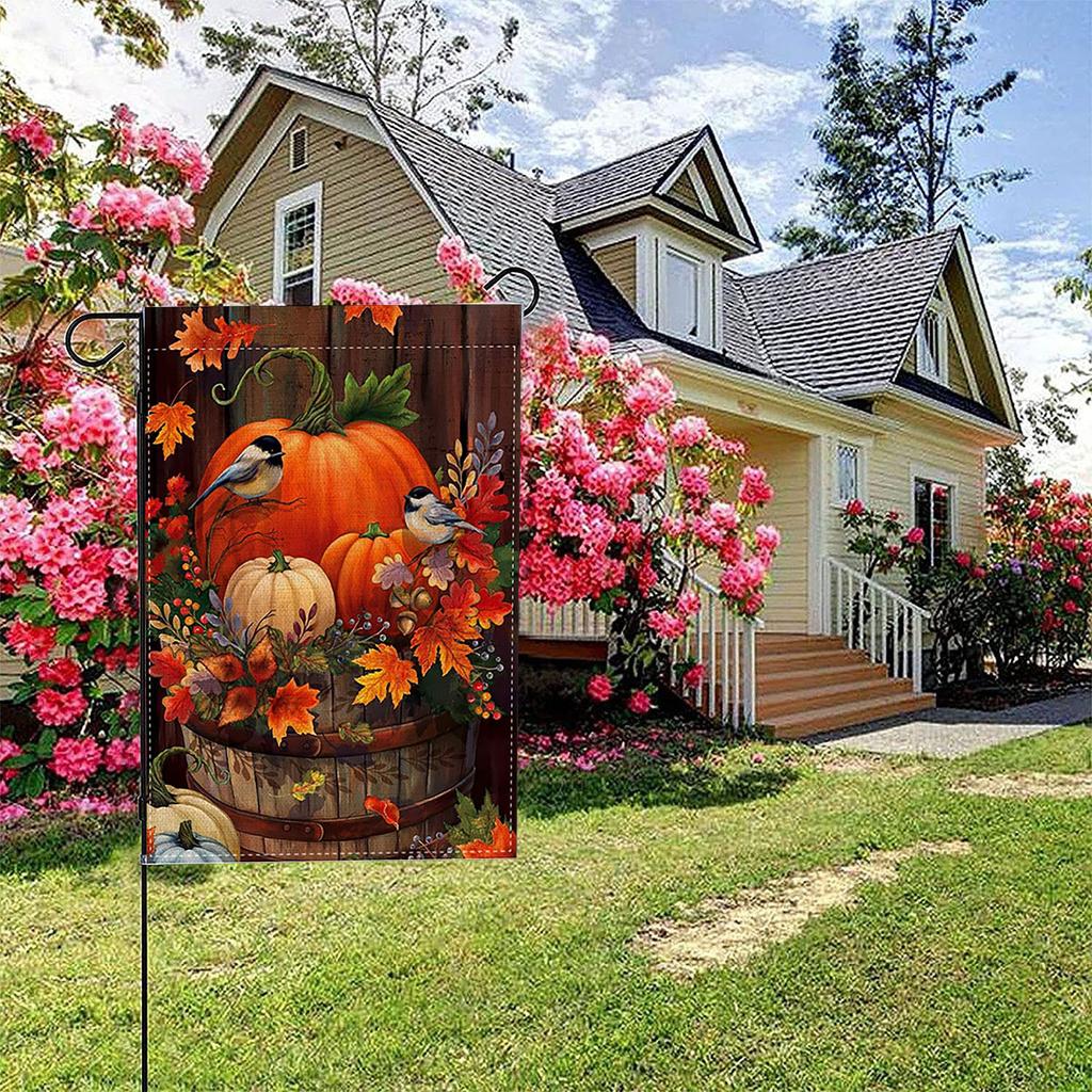 Thanksgiving Garden Flag   Flag Decoration Garden Banner