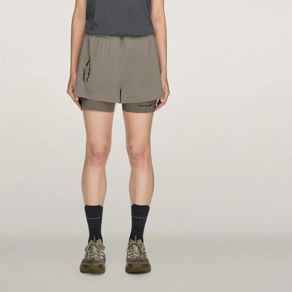 adidas X SONG FOR THE MUTE Running Shorts Women's Light Sesame Taupe M