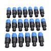 4 Pole Speaker Connector Fit for Speakon NL4FC High Power Speaker Professional Amplifier Twist Lock Plug 20pcs