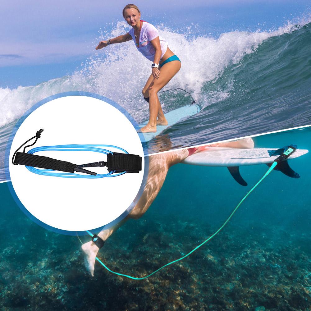 6ft Surfboard Ankle Leash Surfing Elastic Stand Up Paddle Board Surfboard Longboard Webbing Surf Leg Rope for Surfer China Mainland