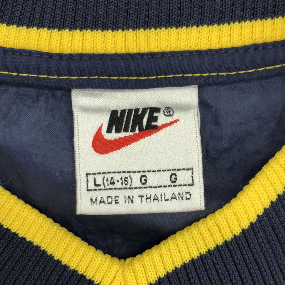 Nike 90s White Tag Nylon Logo Print Long Sleeve Sneed Jack Jacket Kid's Used