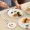 Creative Ceramic Bowls Plates Cartoon Panda Tableware Cute Cartoon Animal Bowls Plates Cups and Saucers  Breakfast Plates