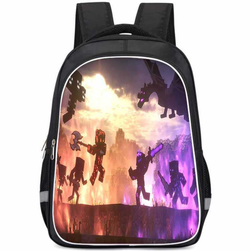 Spacious And Lightweight Oxford Fabric School Backpack For Kids And Teens