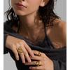 Yhpup High Quality Smooth Stainless Steel Geometric Casting Ring Gold & Platinum Plated Distinctive Daily Wear Finger Jewelry