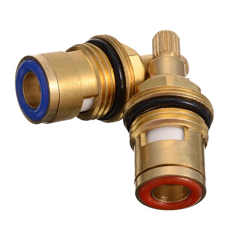 Valvola Di Ricambio Per Rubinetto Con Cartuccia A Disco In Ceramica Con Stelo In Ottone Rotazione Di Un Quarto Di Giro G1/2" X 60 Mm X 10 Mm Lunghezza - Foto 11