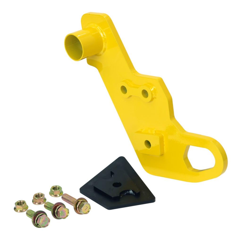 Apio Front Left Tow Hook for Vehicles with Tactical 9mm Thick [FL] Bumpers, [JB64, JB74] Yellow, 3070-36L