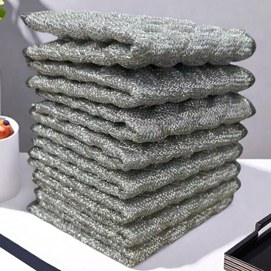 Double-, Scratch-resistant, Multi-purpose Silk Dishcloth - Reusable, Quick-drying, Odorless Dishcloth For Kitchen Cleaning Utensils, Sinks, Stoves