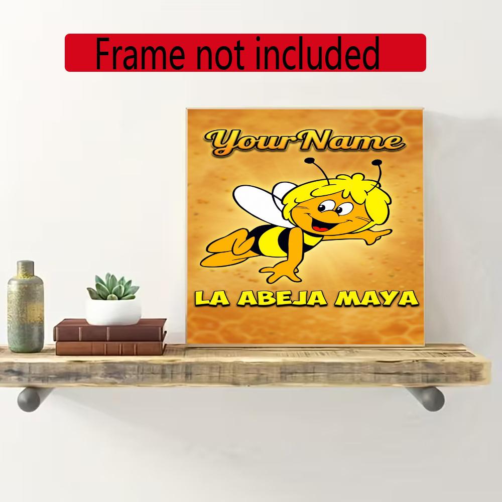 Biene Maja Customize Your Name Diamond Painting Round Diamond Diy Frameless Holiday Artwork Suitable For Home Office Wall Decoration