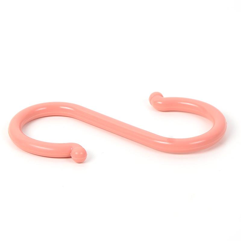 Plastic S-shaped Nail-free Kitchen & Bathroom Hook, Small Wardrobe Clothes & Storage Hanger.