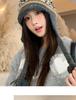Women's Knitted Wool Lei Feng Hat with Large Brim and Ear Protection for Winter Warmth