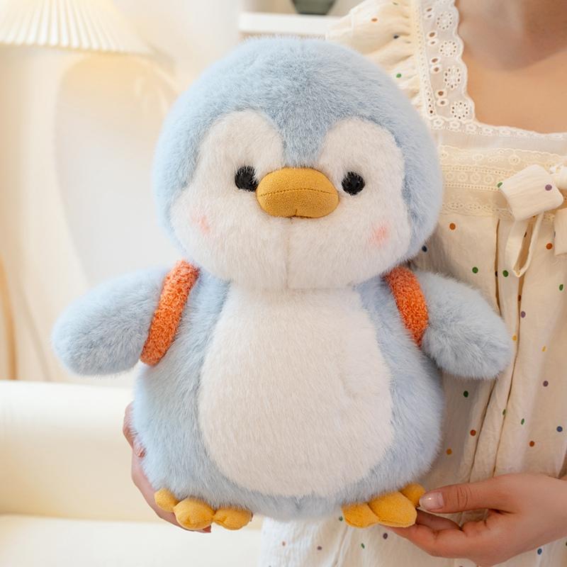 Soft Fat Penguin Plush Toy Cute Stuffed Couple Penguin Furry Doll Sleep Hug Pillow Home Cozy Decoration Cushion Birthday Gift