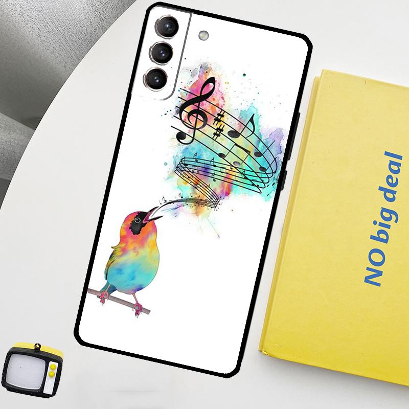 Musical Music Note Phone Case For Samsung Galaxy S25 Ultra S21 S22 S23 S24 Ultra S9 S10 S20 Plus S25 FE Cover