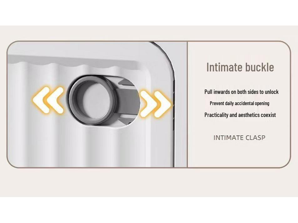 Rollbare Faltbare Aufbewahrungsbox mit Zugstange - Staubdichter Seitlich zu Öffnender Organizer für Studentenwohnheime