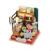 DIY Handcraft Miniature Dollhouse Small Doll House Model Led Lights Wooden Room Box Crafts
