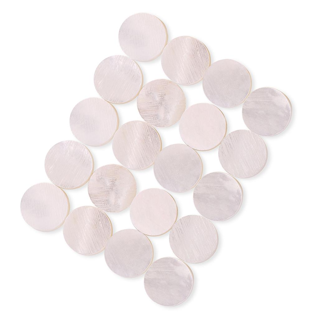 20Pcs Fretboard 6mm Inlay Dots Markers for Guitar Ukulele Bass Mandolin Banjo Decor