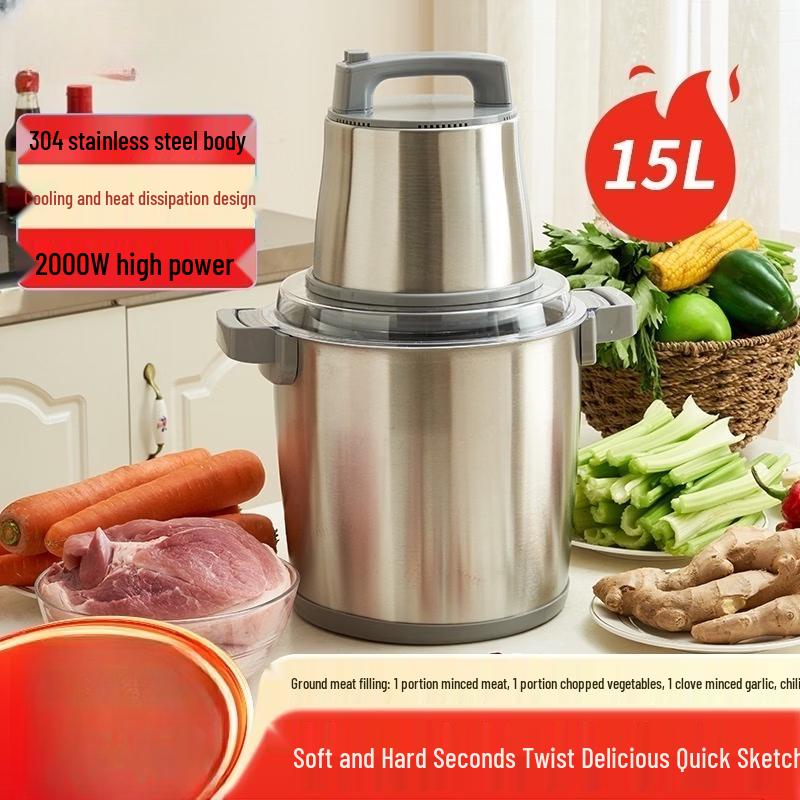 ZISIZ 15L Multi-Function Meat Grinder