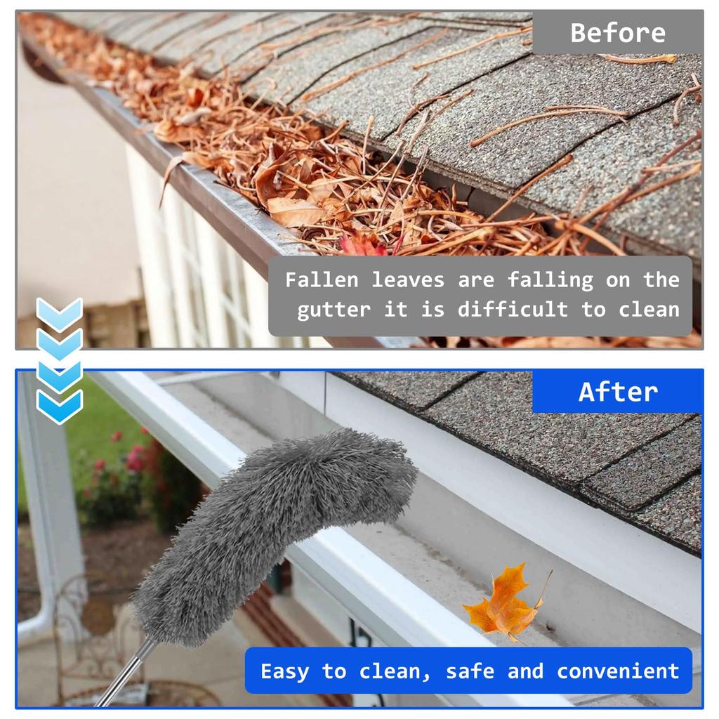 Gutter Cleaning Gutter Cleaning Roofing Guard Gutter High Place Easily Adjustable Telescopic Gutter Cleaning High Place Cleaning Easily Remove Leaves
