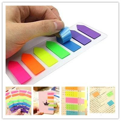 2 pièces papeterie coréenne créative autocollants autocollants Scrapbooking Fluorescent Index posté