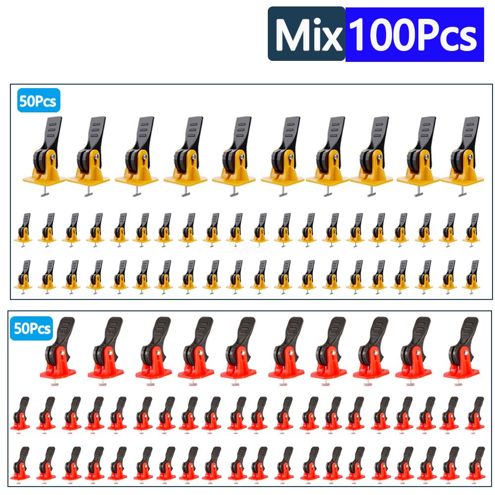 5-750pcs Floor Tile Leveling System Clips Leveler Adjuster Tile Locator Spacers Set for Porcelain Tile Wall Construction Tools