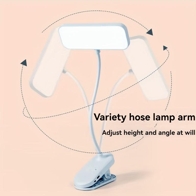 LED Clip On Desk Lamp with Adjustable Color Temperature