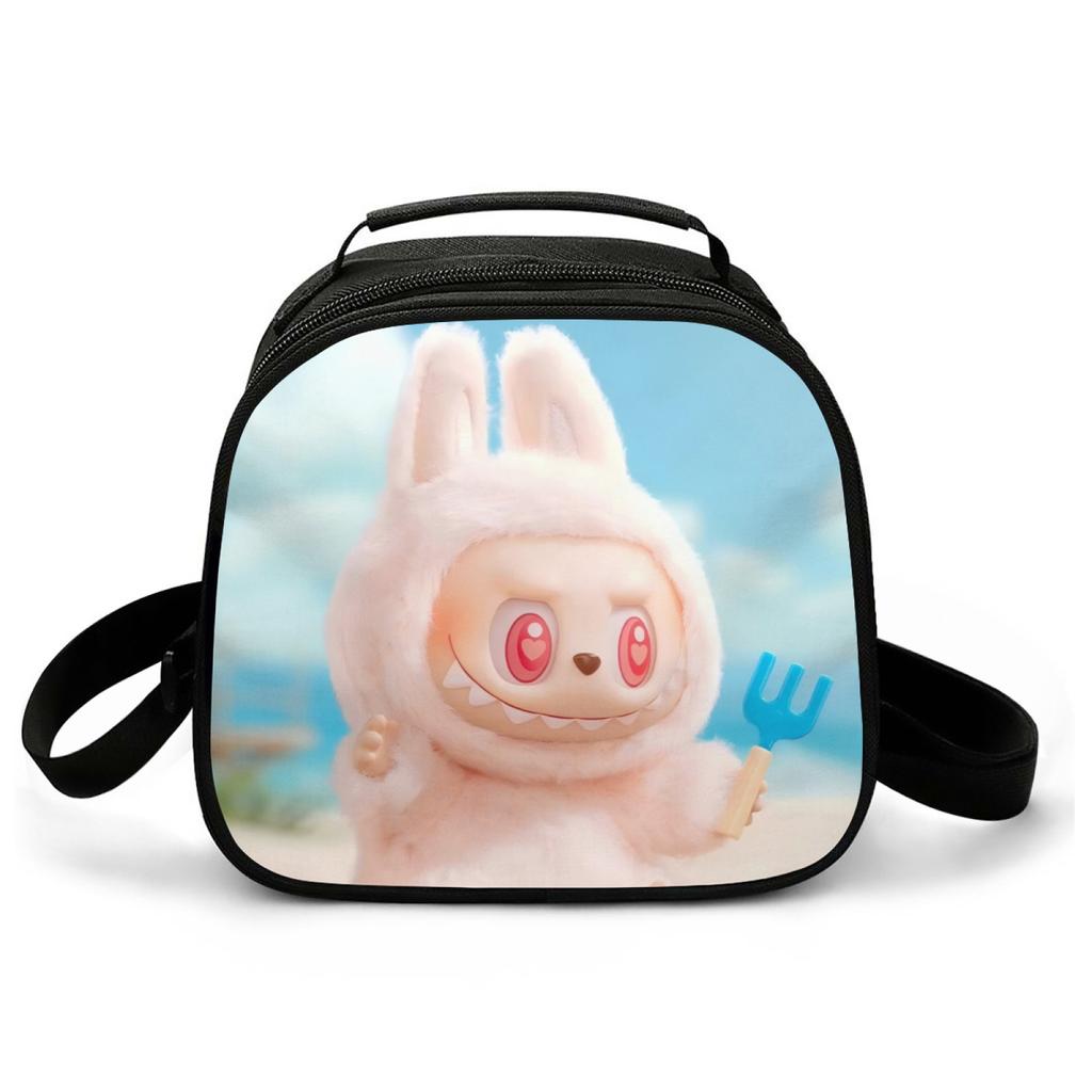 Picnic Bag Primary And Secondary School Students Thermal Insulation Bag Cartoon Animation Handbag Lightweight Wear-Resistant Lunch Box Bag