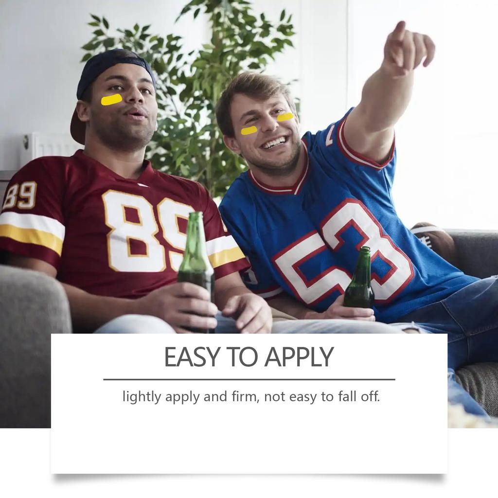 Eye Black Stickers For Sports Eye Strips Baseball Football Softball Face Eyeblack Stickers For Sport Game Day Themed Supplie  60 PAIRS