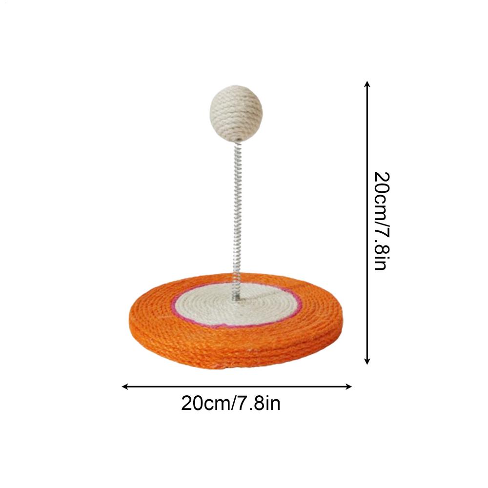 Cat Scratching Post Interactive Fun Scratcher with Sisal Ball Sisal Cat Scratcher for Indoor Outdoor Domestic Space Exercise