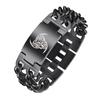 Nordic Viking Rune Totem Triangle Wheel Fashion Dominance Men's Cuban Bracelet 2025