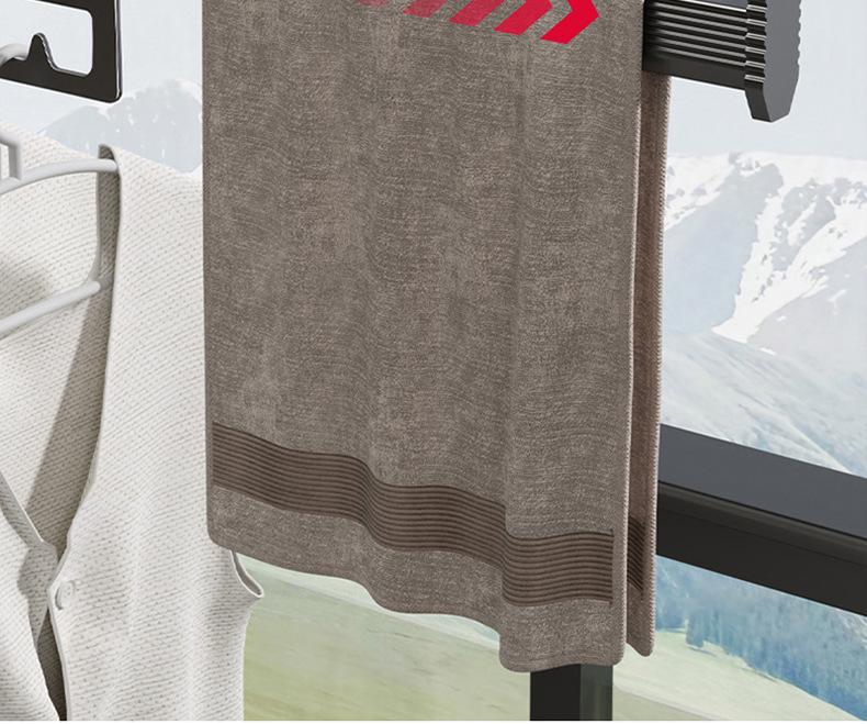 Aluminum Alloy Folding Clothes Drying Rack: No-Drill, Indoor/Outdoor Use