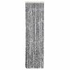 Fly Screen Curtain In Grey Black and White 56 X 200 Cm Chenille