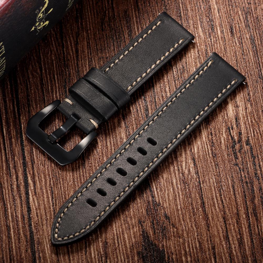 18mm 20mm 22mm 24mm 26mm Calfskin Retro Watchband Quick Release Cowhide Straps for Panerai for Omega Men Women Sport Bracelets