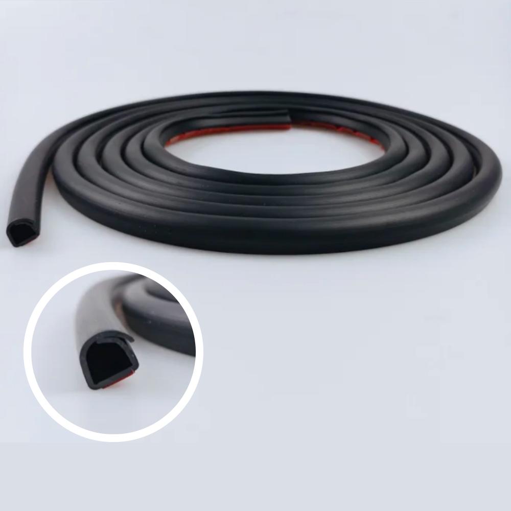 

1pc 118.11X0.39in Self-Adhesive PVC Cable Management Tube, Invisible Floor Wire Cover for Desk, Wall & Floor Installation 1cm&3m чорний