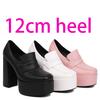 Black Pumps platform women high heel pumps shoes chunky heel loafer comfort office lady party shoes cosplay