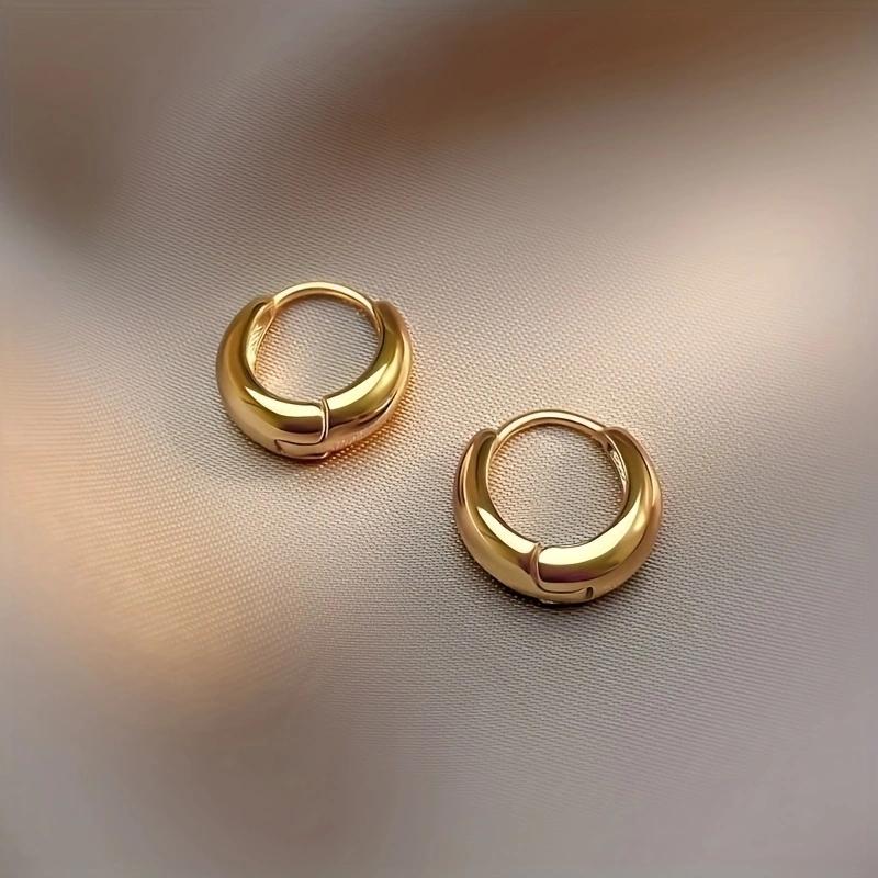 Ring Earrings For Women, Simple Temperament, Cold Wind Earrings, High-Grade Sense, Everyday And Versatile Earrings