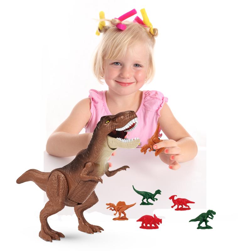 Jurassic World Dinosaur Animals Model Action Figure Tyrannosaurus Rex Hunting Game Children Kid Toy Boy Birthday Gift