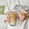 Kvetinový Hrnček na Mlieko Priehľadný Sklenený Pohár s Vekom a Slamkou Priehľadný Pohár na Bubble Tea Kávu Dezertný Pohár Dropshipping