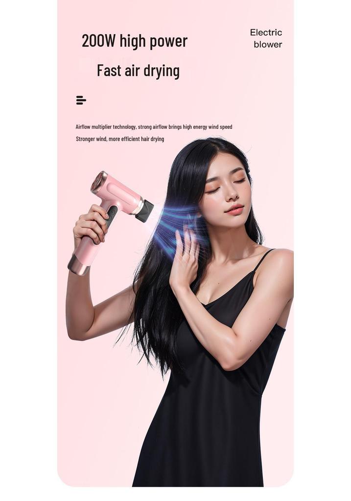 High-Speed Silent Baby Hair Dryer with Strong Wind & Negative Ion
