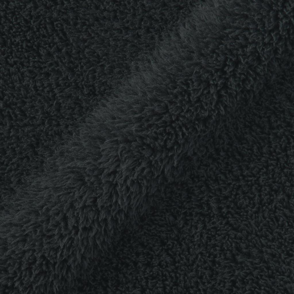 MUJI Cape Chaude en Polyester Recyclé Boa, Adulte Mixte, DDD11A5A, Noir, 45 x 160cm
