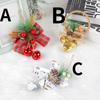 Weihnachtsdekoration Kranz Glocke Zubehör Anhänger Diy Mall Weihnachtsbaum hängende Dekorationen Bogen Dekoration