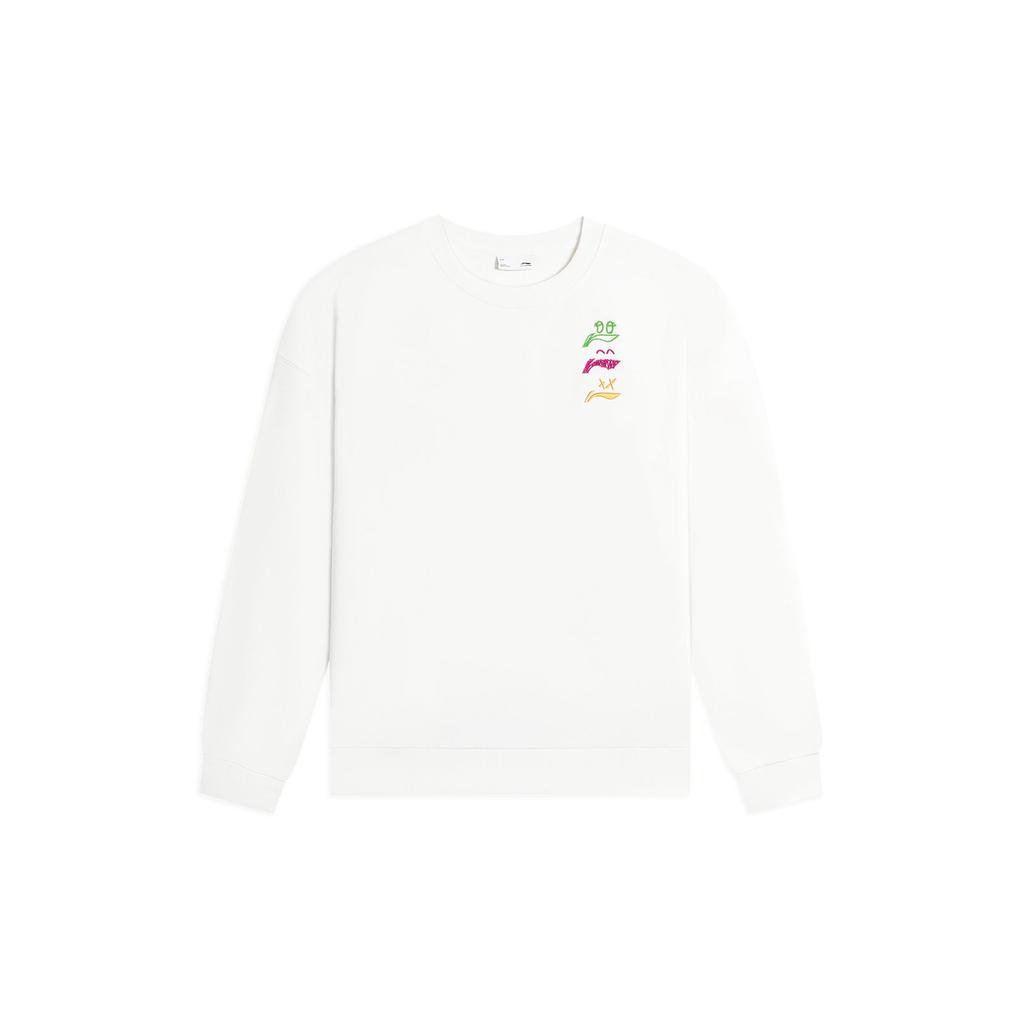 Li Ning Sports Lifestyle Collection Sports Fashion Collection Sweatshirt Unisex Ivory AWDSF71-1