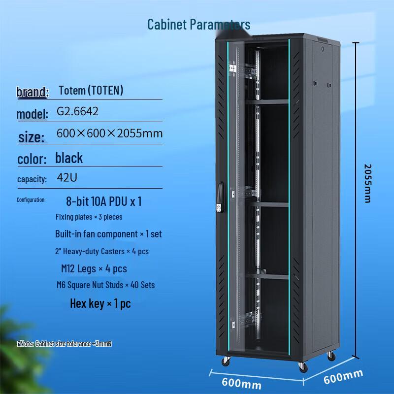 TOTEN 42U Network Server Cabinet