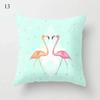 45x45cm Fresh Mint Green Geometric Animal Love Pillowcase Comfortable Sofa Car Seat Cushion Cover Room Aesthetic Home Decor