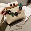 Luxury Designer Acrylic Chain Female Shoulder Crossbody Bags Fashion Evening Clutches Ladies Messenger Bag